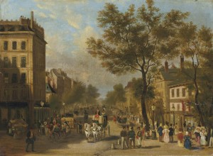 Le Boulevard Montmartre vers 1830